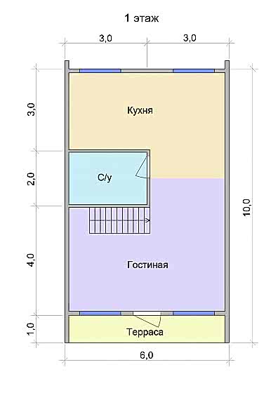 Барн-хаус 6 х 10