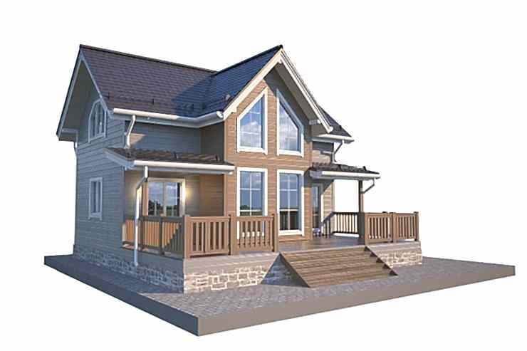 Каркасный дом Восход 11,5 х 10,5